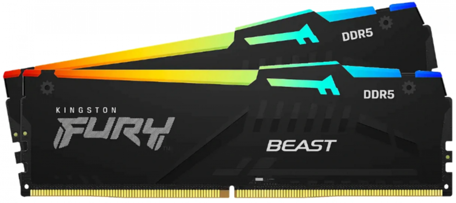 Operatīvā atmiņa Kingston FURY Beast 16GB RGB Black (KF560C36BBEAK2-16)