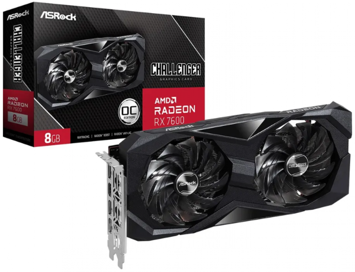 Videokarte Asrock Radeon RX 7600 8GB Challenger OC (RX7600 CL 8GO)