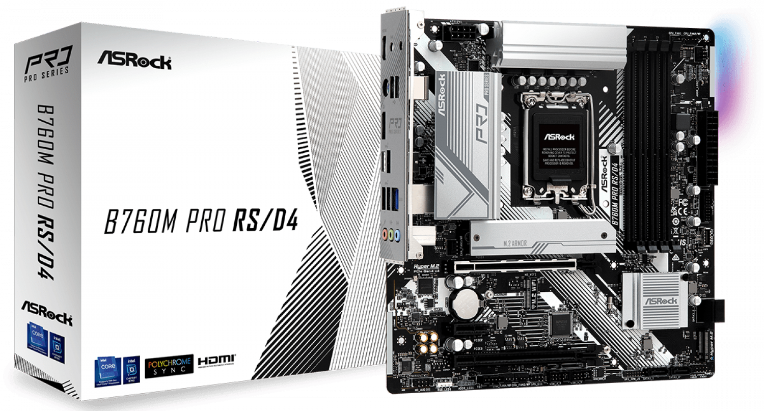Asrock B760M Pro RS/ D4 (B760MPRORS)