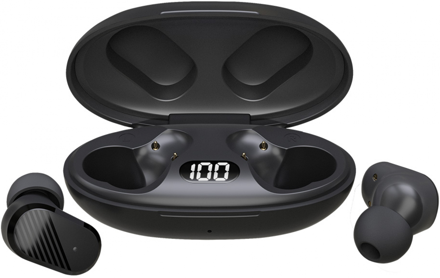 Austiņas Savio TWS-10 Black (TWS-10)