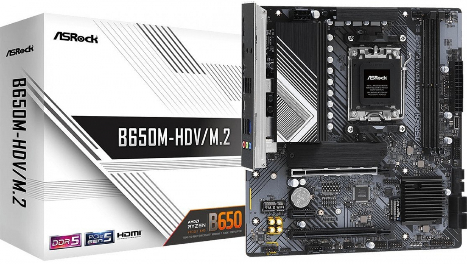 Pamatplate ASRock B650M-HDV/ M.2 (90-MXBLA0-A0UAYZ)