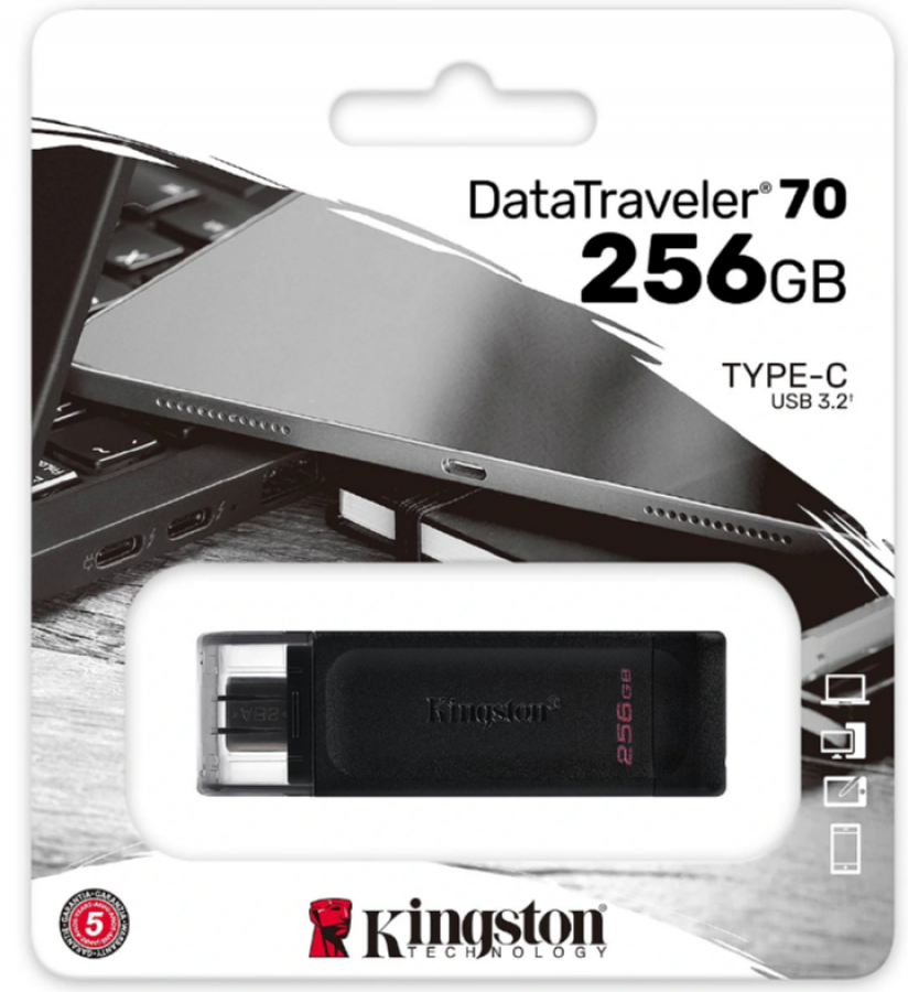 Zibatmiņa Kingston DataTraveler 70 256GB (DT70/256GB)