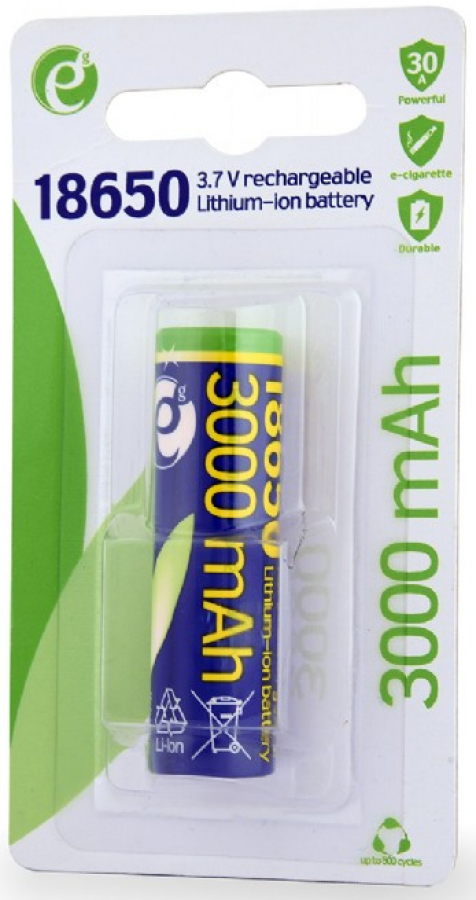Baterija Energenie Lithium-ion 18650 (10C) 3000 mAh (EG-BA-18650-10C/3000)