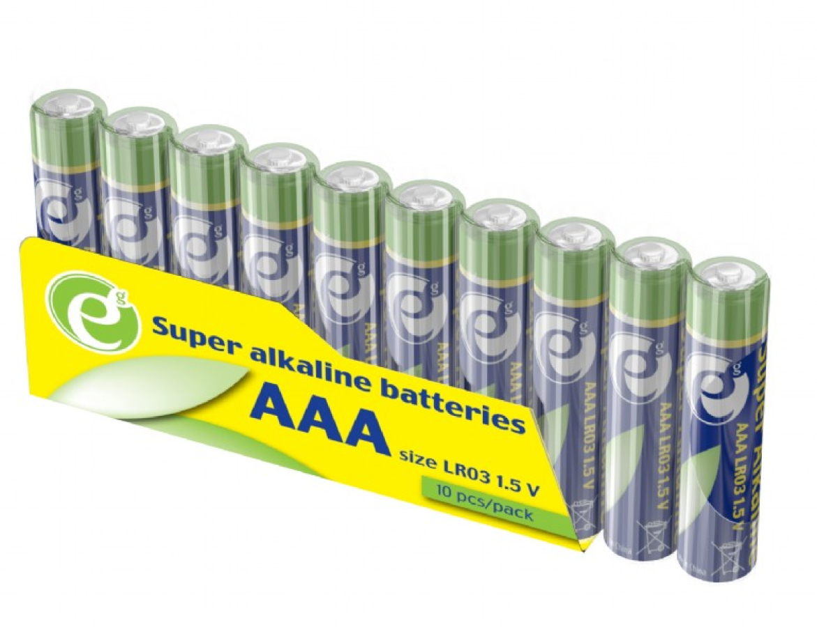 Baterija Energenie Super alkaline AAA 10-pack (EG-BA-AAASA-01)