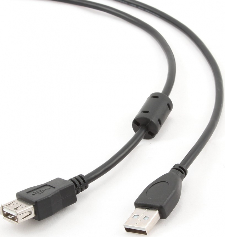 Kabelis Gembird USB Male - USB Female 3m Black (CCF-USB2-AMAF-10)