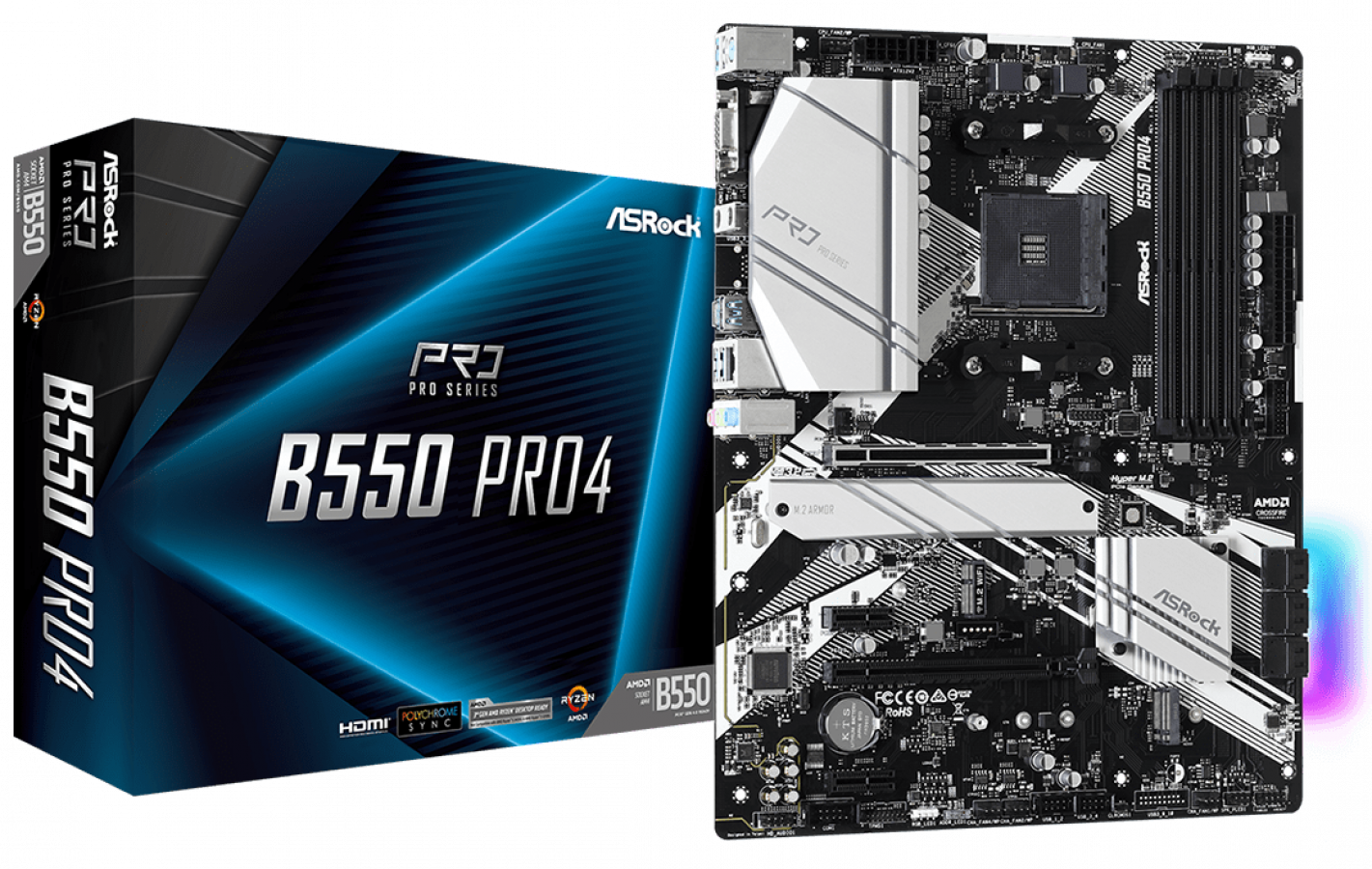 Pamatplate Asrock B550 Pro4 (90-MXBCZ0-A0UAYZ)