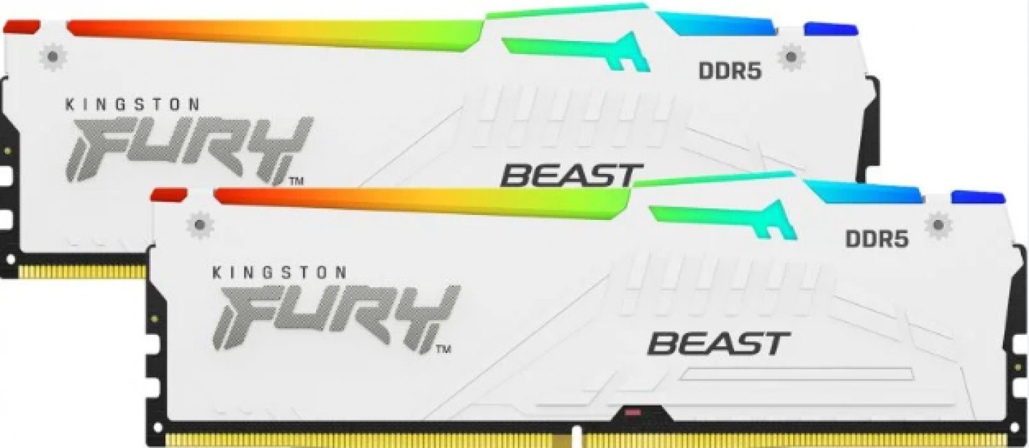Operatīvā atmiņa Kingston FURY Beast RGB 32GB White (KF552C40BWAK2-32)