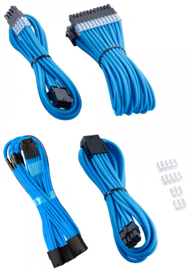 PSU kabeļu pagarinātāji Cablemod Pro ModMesh 12VHPWR Light Blue (0712198997832)