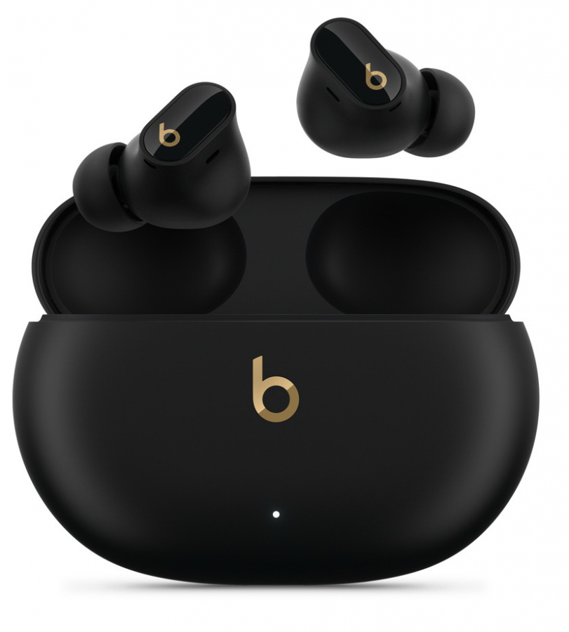 Bezvadu austiņas Beats Studio Buds + - True Wireless Noise Cancelling Earbuds - Black / Gold (MQLH3ZM/A)