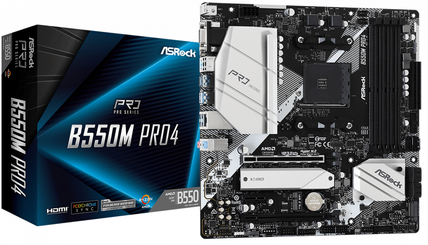 Pamatplate Asrock B550M Pro4 (90-MXBDK0-A0UAYZ)