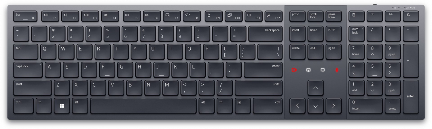 Klaviatūra Dell KB900 Black (580-BBDH)