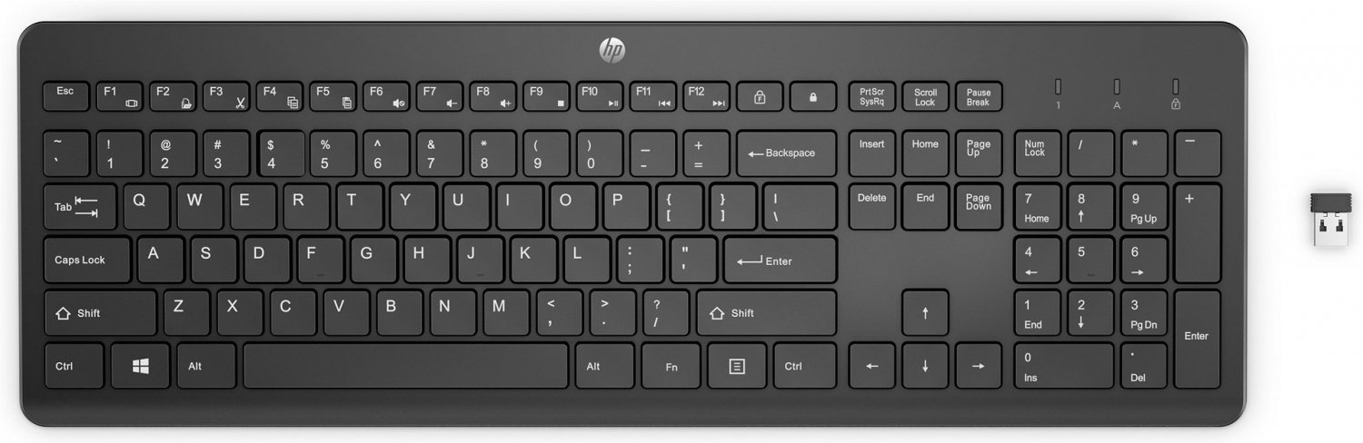 Klaviatūra HP 230 Black (3L1E7AA)