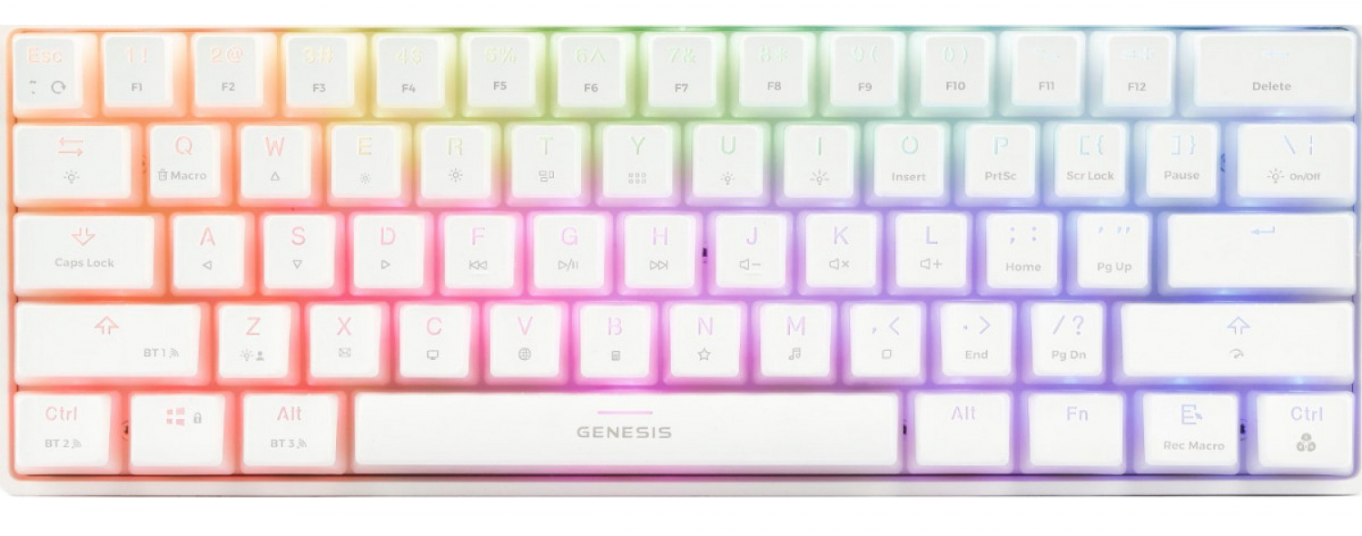 Klaviatūra Genesis Thor 660 RGB White (NKG-1915)