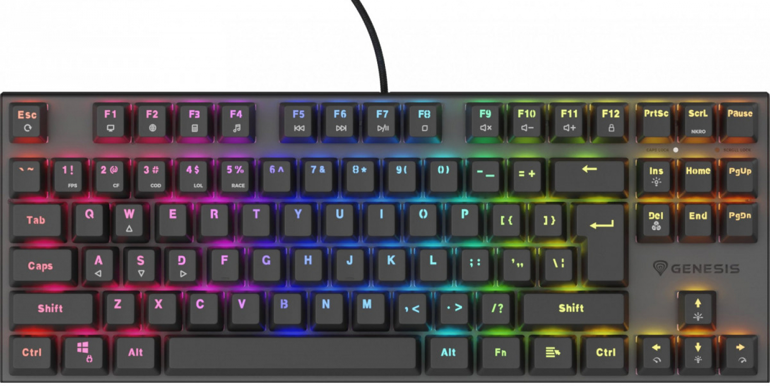 Klaviatūra Genesis Thor 303 TKL Outemu Peach (NKG-1881)