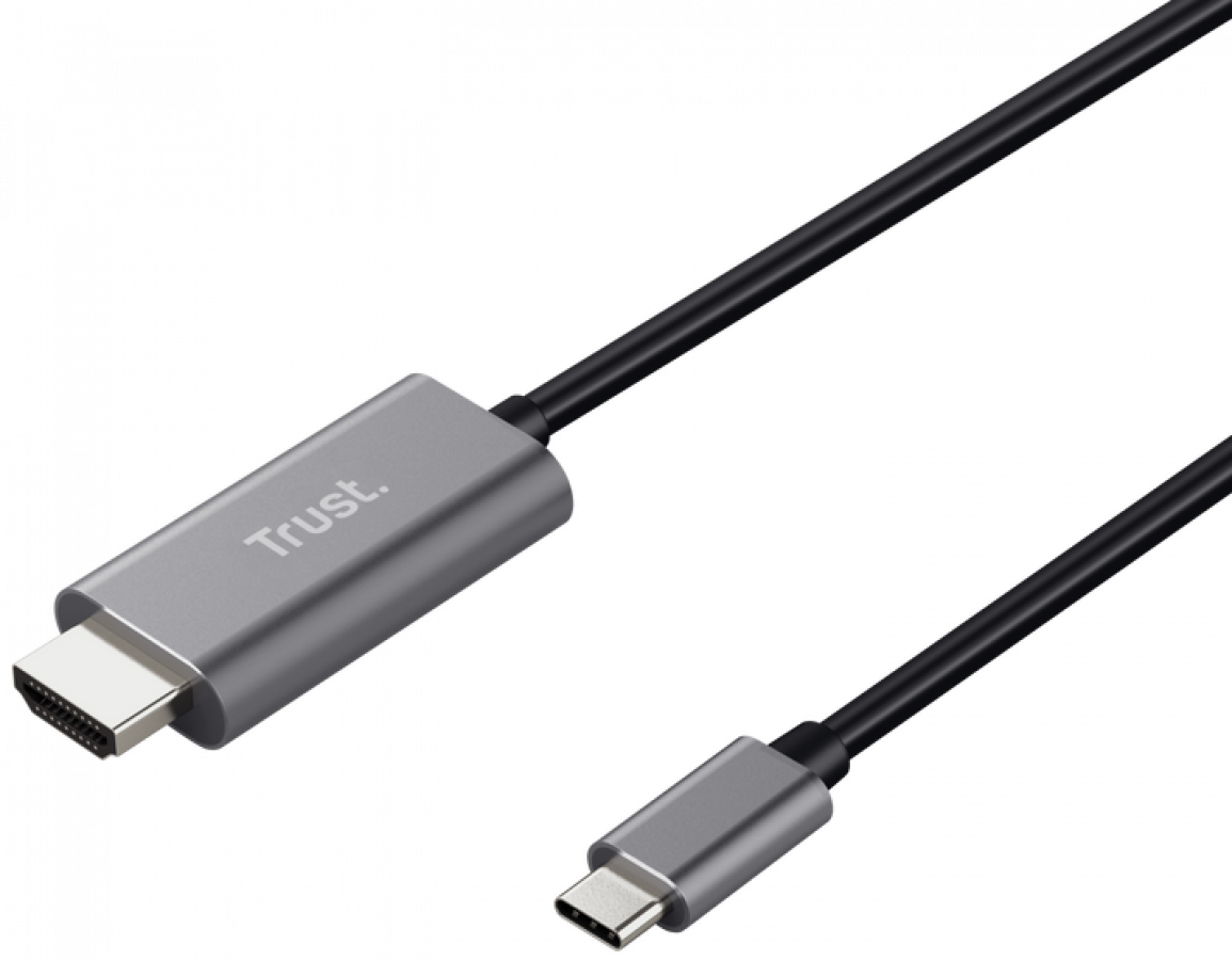 Kabelis Trust Calyx UCB-C To HDMI Ultra HD 4K 1.8m (23332)