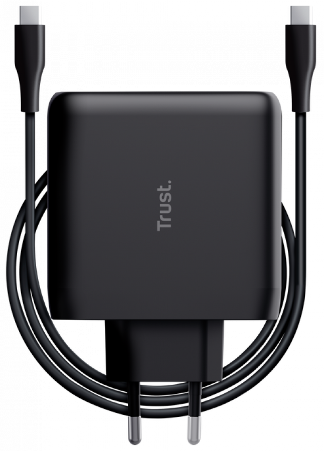 Lādētājs Trust Maxo 100W USB-C Charger + 2m USB-C cable Black (24818)