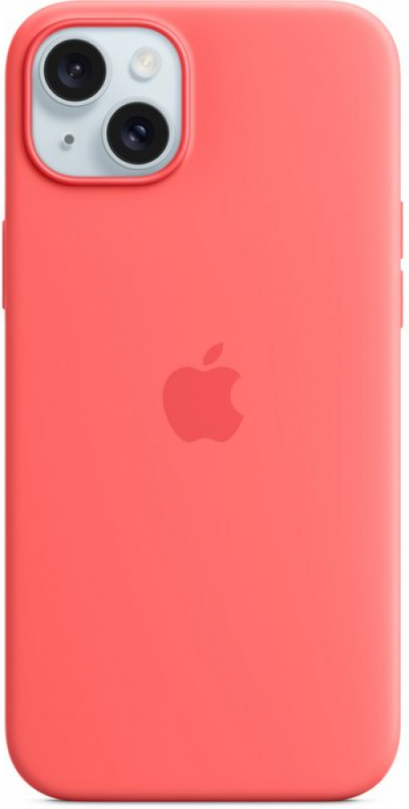 Case for Apple iPhone 15 Plus Silicone Case with MagSafe - Guava (MT163ZM/A)