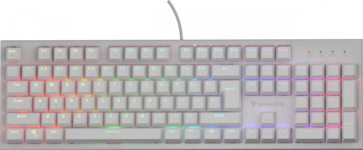 Klaviatūra Genesis Thor 303 Outemu Peach Silent (NKG-1879)