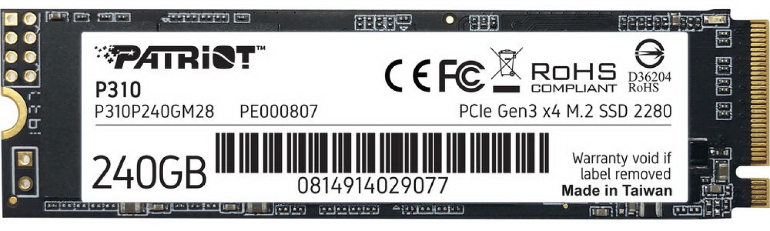 Cietais disks Patriot Viper P310 240GB (P310P240GM28)