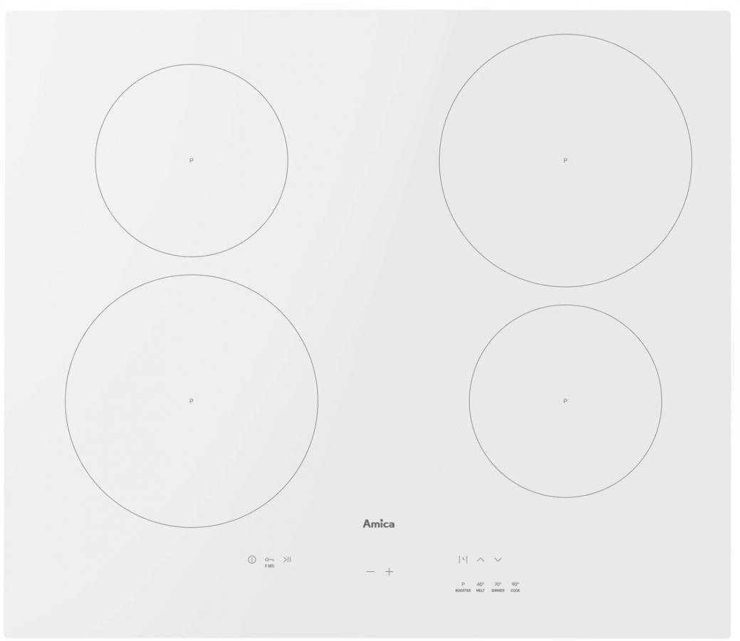 Plīts virsma Amica PIDH6140PHTUN 3.0 White (PIDH6140PHTUN 3.0)