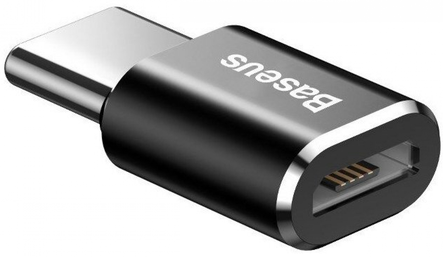 Adapteris Baseus Micro USB Female - USB Type-C Male Black (CAMOTG-01)
