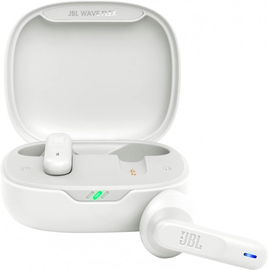 Headphones JBL Wave Flex White (JBLWFLEXWHT)