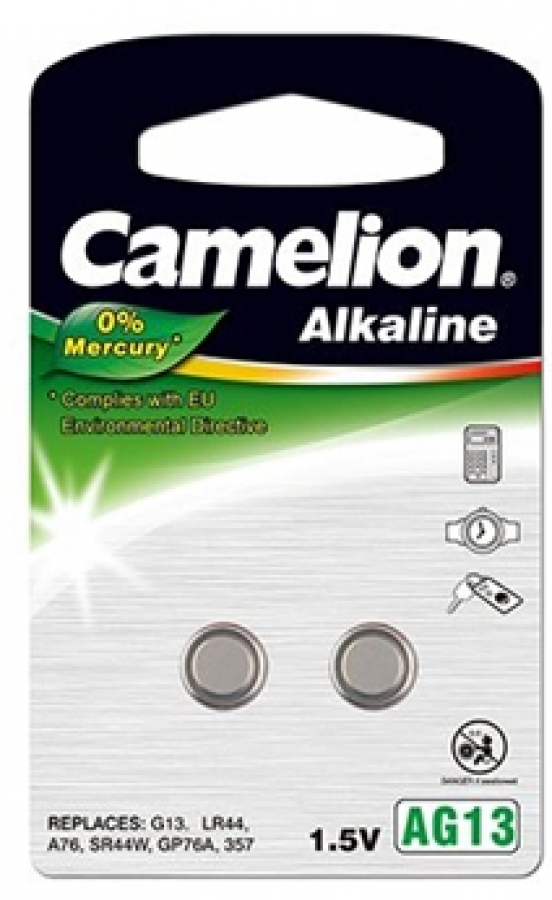 Baterijas Camelion AG13/ LR44/ 357 2pcs (12050213)