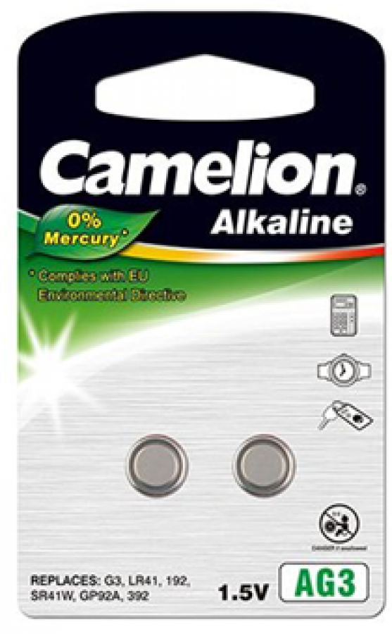 Baterijas Camelion AG3/ LR41/ LR736 / 392 (12050203)