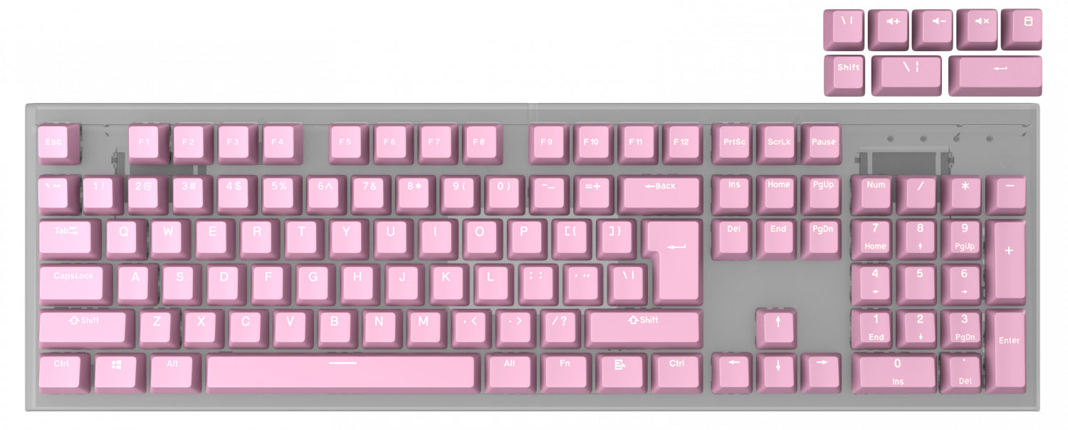 Klavaitūras taustiņi Genesis Lead 300 Pink (NAG-2007)
