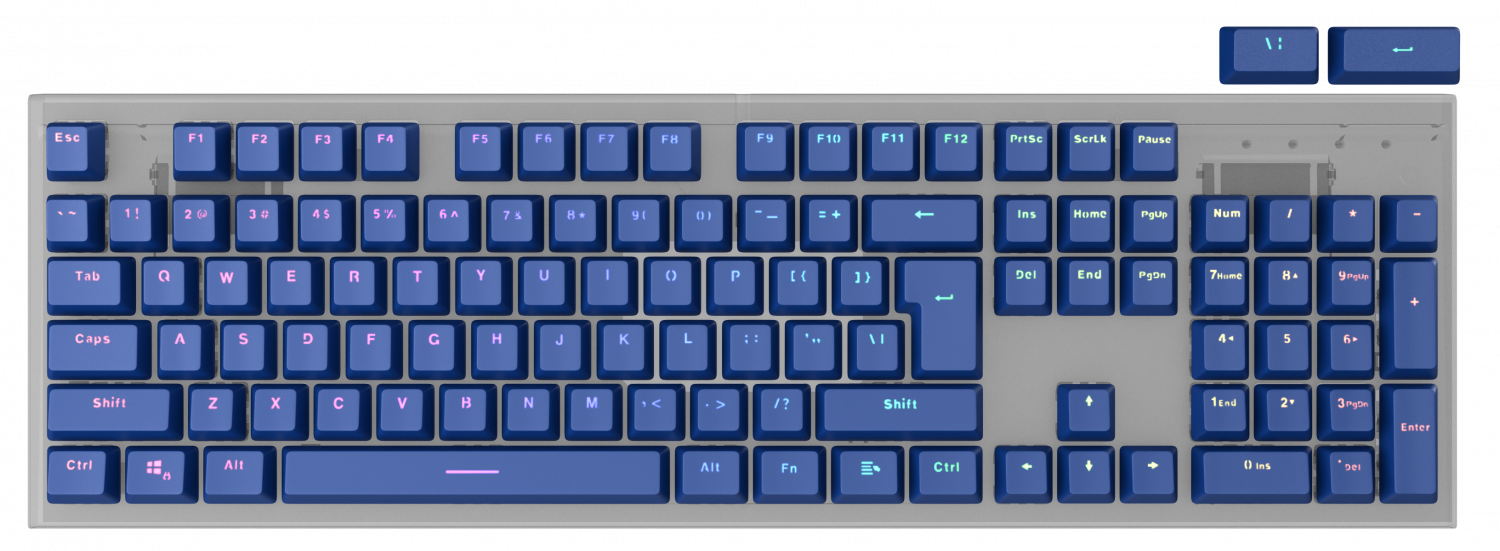 Keyboard keys Genesis Lead 300 Navy Blue (NAG-2005)