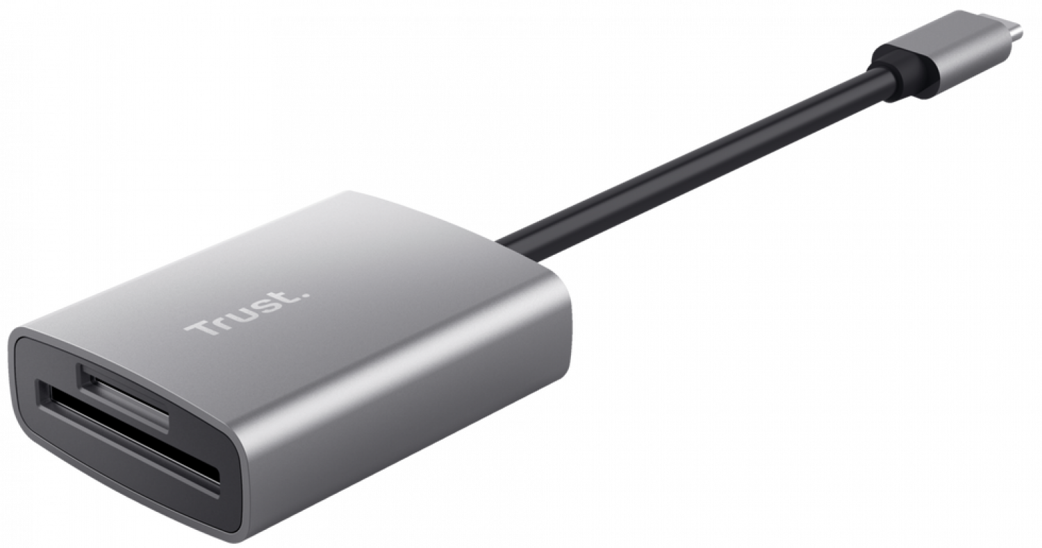 Karšu lasītājs Trust Fast Aluminium USB Cardreader (24136)