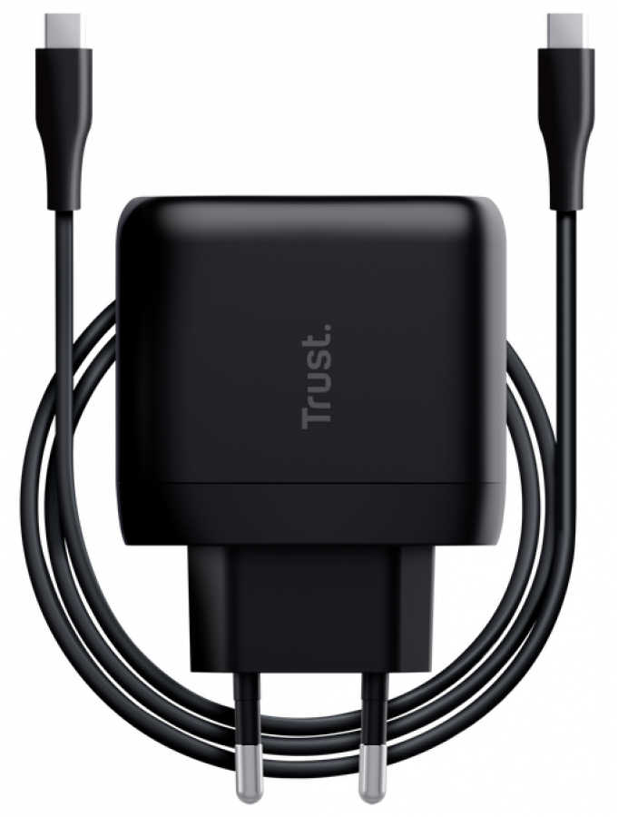Lādētājs Trust Maxo 65W Black USB-C + 2m USB-C Cable (24817)