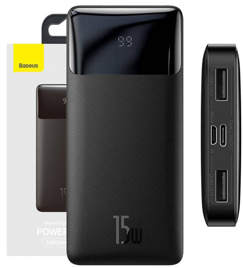 Energy storage Baseus Bipow 10000mAh Black (PPBD050001)