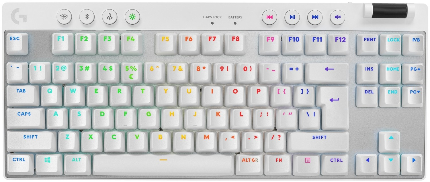 Klaviatūra Logitech G Pro X TKL Lightspeed Tactile White (920-012148)