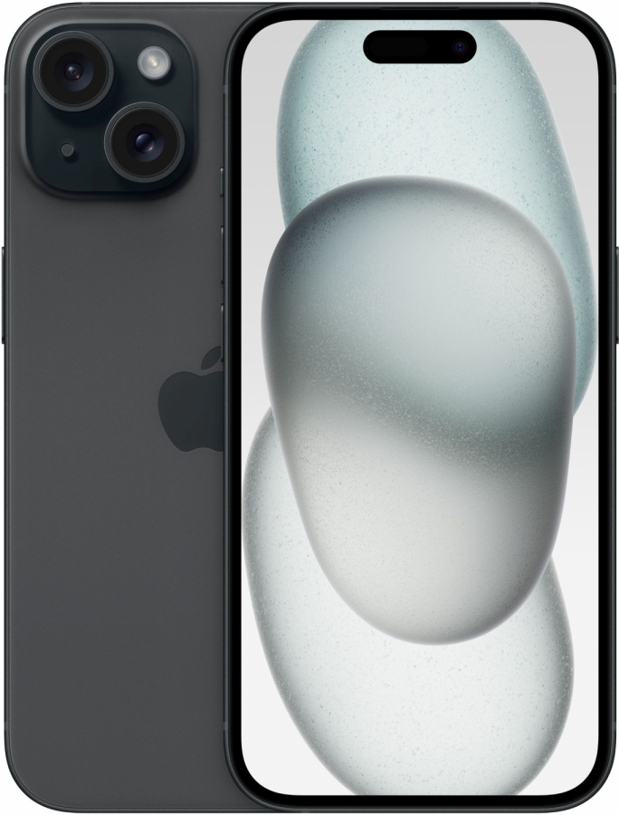 Smartphone Apple iPhone 15 128GB Black (MTP03PX/A)