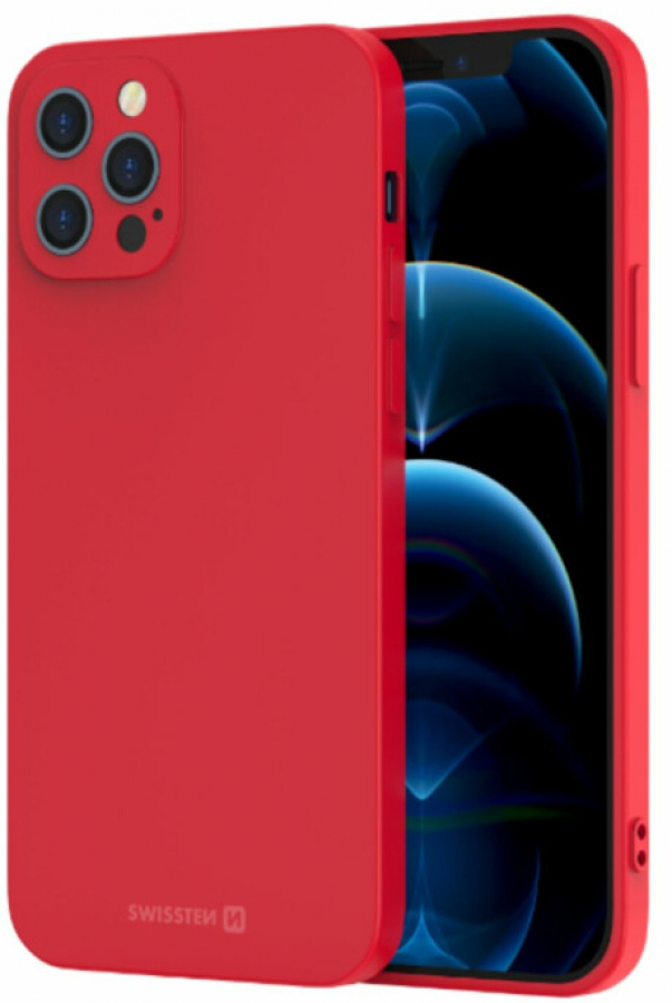 Maciņš telefonam Swissten Soft Joy Apple iPhone 15 Pro Red (34500315)