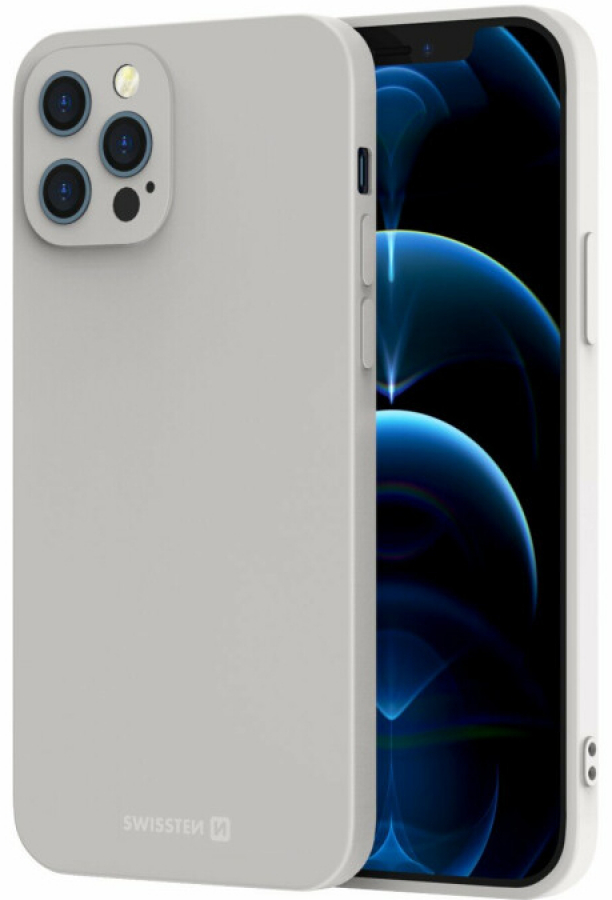 Maciņš telefonam Swissten Soft Joy Apple iPhone 15 Pro Grey (34500316)