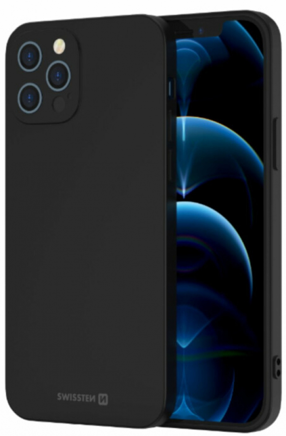 Maciņš telefonam Swissten Soft Joy Apple iPhone 15 Pro Black (34500314)