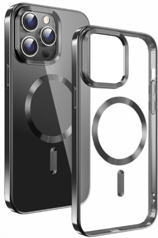 Maciņš telefonam Swissten Clear Jelly Magstick Metallic Case for Apple iPhone 15 (36500114)