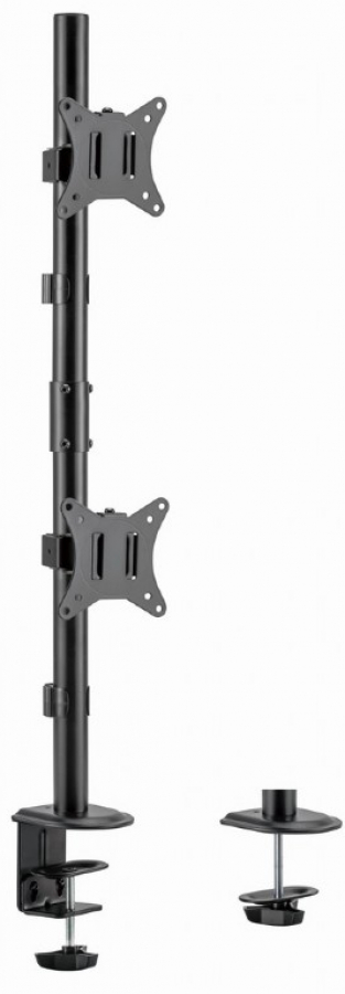 Monitora stiprinājums Gembird Adjustable 2-display Vertical Desk Mount (MA-D2-02)