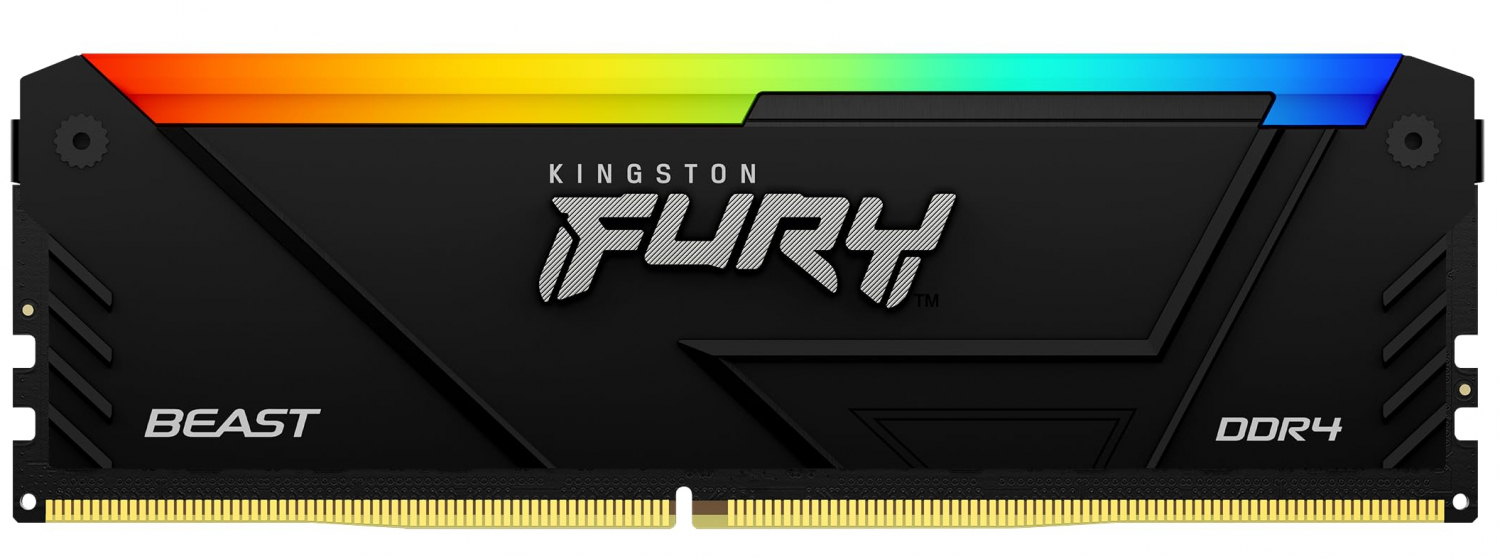 RAM Kingston FURY Beast RGB 16GB Black (KF432C16BB12A/16)