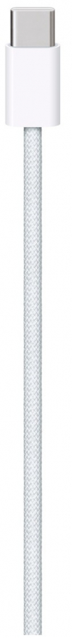 Kabelis Apple Woven USB Type-C Male - USB Type-C Male 1m White (MQKJ3ZM/A)