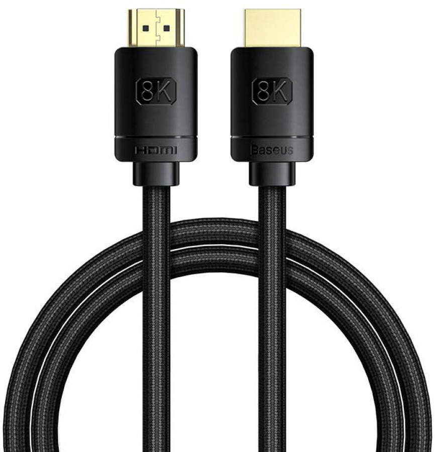 Kabelis Baseus HDMI Male - HDMI Male Black 2m 8K (CAKGQ-K01)