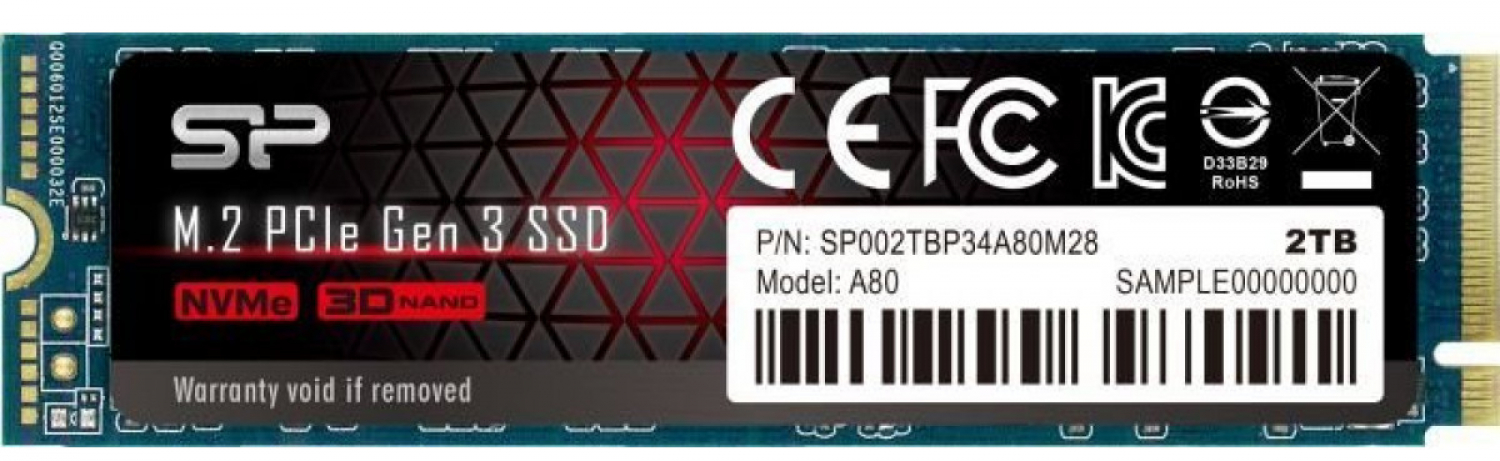 Hard drive Silicon Power P34A80 2TB (SP002TBP34A80M28)