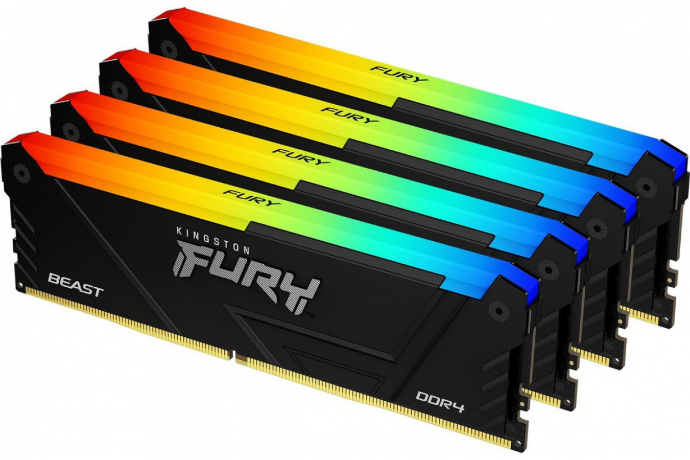 RAM Kingston Fury Beast RGB 128GB Black (KF436C18BB2AK4/128)