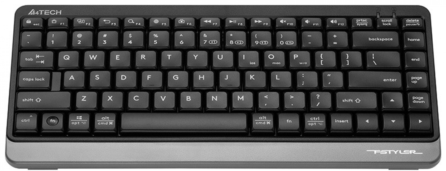 Klaviatūra A4tech FSTYLER FBK11 Grey (A4TKLA47124)