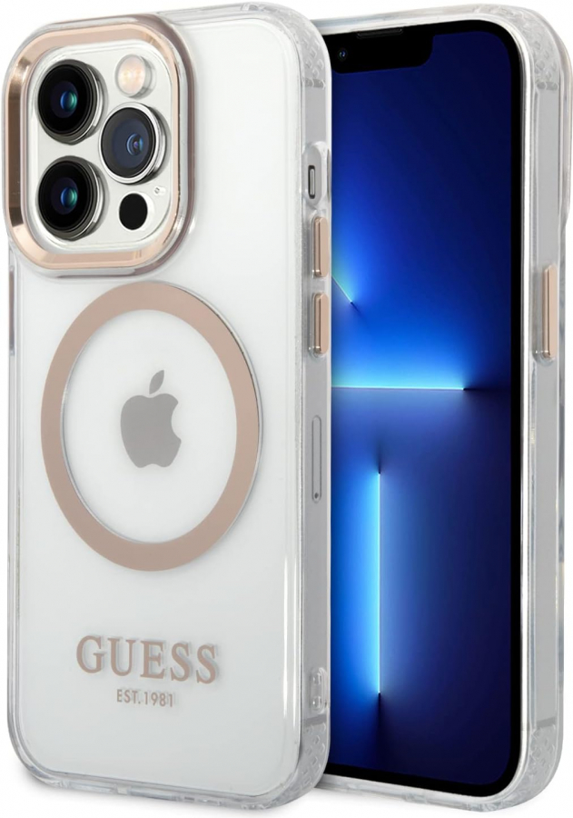 Case for the phone Guess Metal Outline for Apple iPhone 14 Pro Max (GUHMP14XHTRMD)