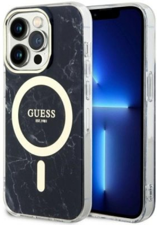 Case for the phone Guess Marble MagSafe for Apple iPhone 14 Pro Max (GUHMP14LPCUMAK)