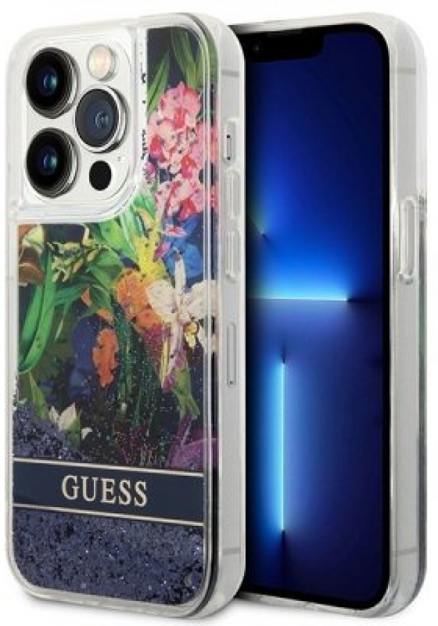 Case for Guess for Apple iPhone 14 Pro Max (GUHCP14XLFLSB)