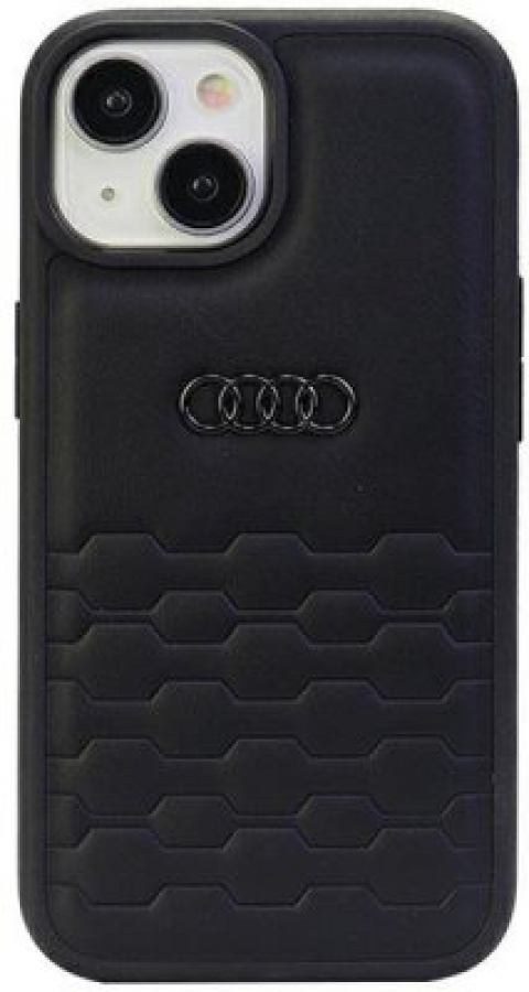Maciņš telefonam Audi GT Synthetic Leather Back Case for Apple iPhone 15 Plus (AU-TPUPCIP15M-GT/D2-BK)